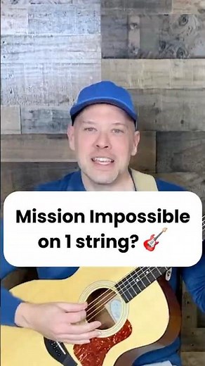 Mission Impossible on 1 string of the guitar