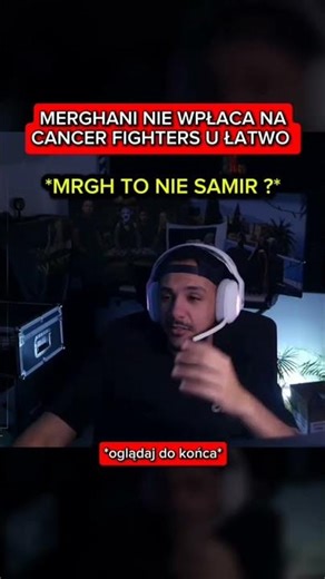 MERGHANI NIE WPŁACA NA CANCER FIGHTERS U ŁATWO #merghani #mrgh #bungee #pieniądze #latwogang