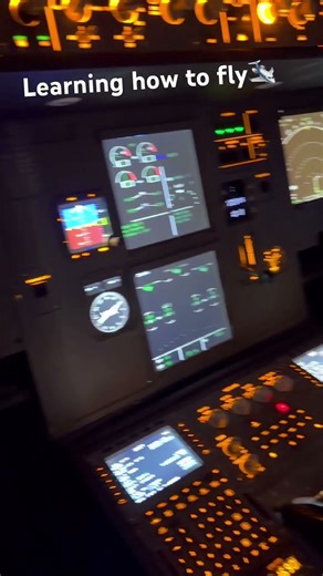 ✈️ “From Passenger to Pilot… kinda 😅 A320 cockpit training day!”