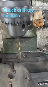 Drill chuck key solution #tips #drillmachine #solution #manualmachinist #latheworker | Maz Ip