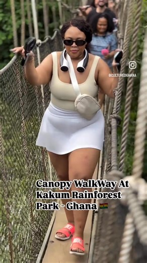 Kakum Rainforest Park 🌿🌴 Home to lush Rainforest And a famous canopy Walkway , Offering An Adventurous perspective of Ghana’s Natural Beauty Let's go on an Adventure when you in Ghana✈️ 🇬🇭 with Cultured Ghana . . #GhanaMonth #travelghana #HeritageMonth #culture #visitghana #AdventureReady #WanderlustAdventures #foresttrail #vacation | Cultured Ghana