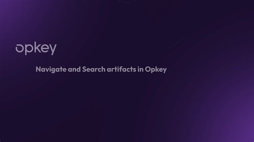 3.4 Navigate and Search artifacts in Opkey