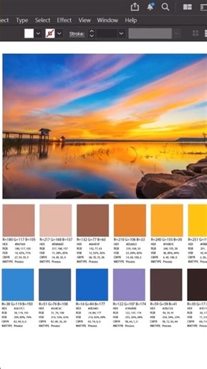 How to Create a Professional Color Palette from a Photo | Adobe Illustrator Tutorial