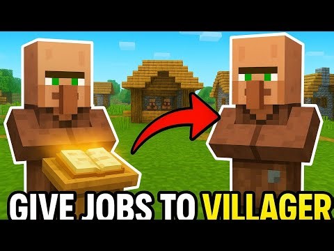 “Minecraft Villager Jobs 😱 Easy Method!”