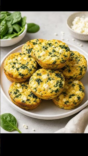 Savory Spinach and Feta Egg Muffins