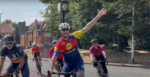 VIDEO: Tour de France legend Jens Voigt cycles through Highbridge on cross-UK challenge