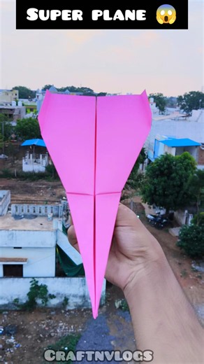 How To Fold A Paper Airplane ✈️ That Flies Far, Good paper plane #shorts #planecrash #papercraft