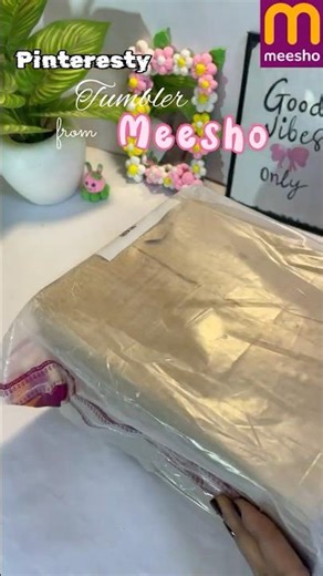 Meesho finds pinteresty tumbler🎀|Meesho| #meesho #tumbler#unboxing #fyp #shorts #girl #pinterest