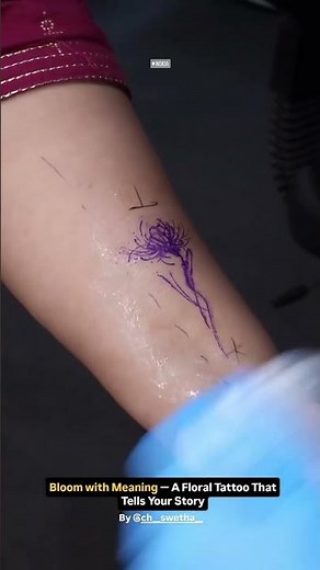 Floral Tattoo Design | Elegant & Meaningful Tattoo Idea for Girls