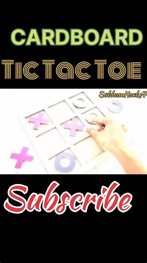 Tic Tac Toe Game Using Cardboard #shorts #youtubeshorts #trending #diy