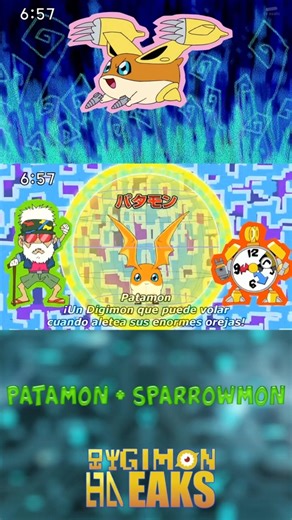 Patamon + Sparrowmon, the DigiXros Parody that Turns into Armor