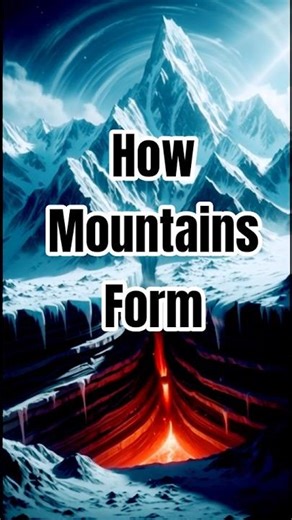 How Mountains Are Formed on Earth 🌍⛰️ | 3D Science Explained#viral #shorts
