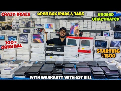 Open Box ipads & Tabs😱| Starting ₹1500🔥| 80% OFF| With warranty with bill| | 80% Off | Dl84vlogs