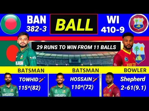 Bangladesh vs West indies odi match live commentary & score | ban vs wi odi match | wi vs ban live !