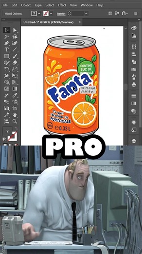 Beginner VS Pro illustrator Artist.