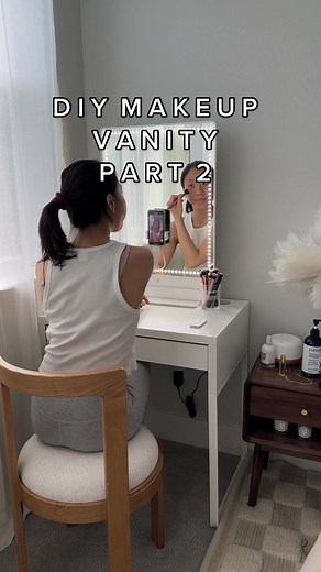 DIY Makeup Vanity Part 2 with LED Mirror