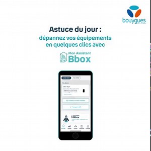 103 reactions · 219 comments | #MardiAppli  Astuce du jour sur votre application Bouygues Telecom : installez, pilotez et dépannez votre Bbox en quelques clics grâce à Mon Assistant Bbox, votre solution 100% personnalisée. Téléchargez gratuitement votre application par ici ➡ bytl.fr/MardiAppli-MonAssistantBbox | Bouygues Telecom | Facebook