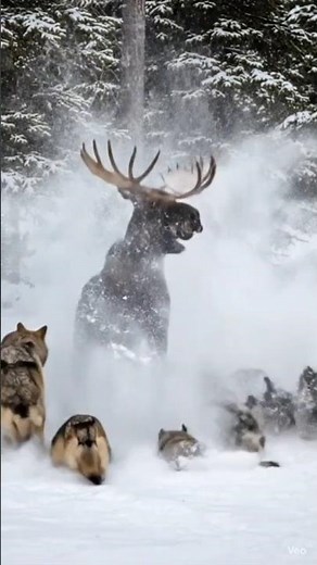 🦌 “Moose Brotherhood: The Fight No One Expected#MooseVsWolves #WildRescue #AnimalBattle #NatureFight