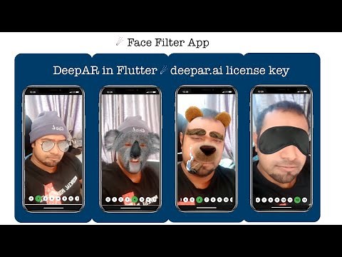 DeepAR : Build App like Snapchat Filter | Augmented Reality&AI | DeepAR Camera inFlutter iOS|Android