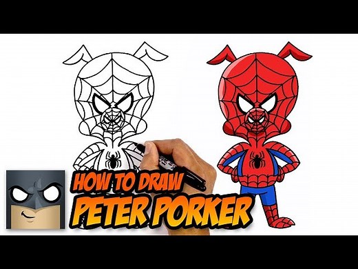 How to Draw Peter Porker | Spider-man: Into the Spider-Verse - Videos For Kids