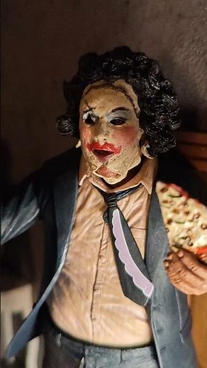 Leatherface and Ghostface Diorama 🔥 #horrorfigures #neca #actionfigures