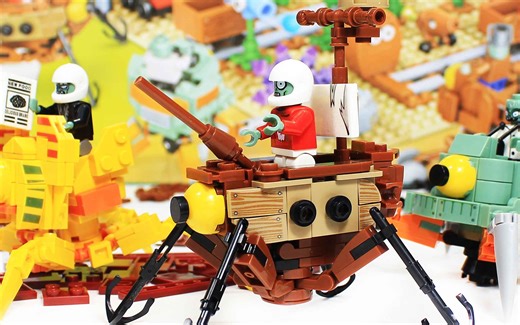 植物大战僵尸积木僵尸军团 全明星海盗船机甲僵尸 玩具一班