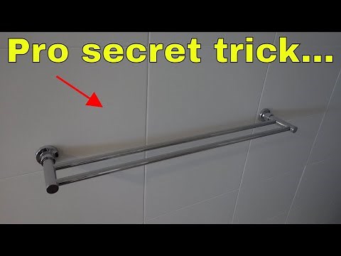 How to install towel rail bar - the EASY way