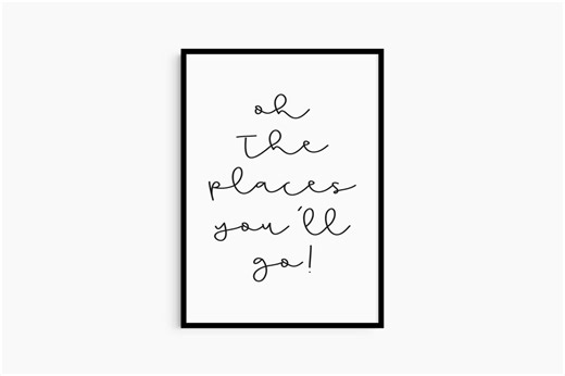 Oh the Places You'll Go Quote Art Print | Colorful Classroom Art (digital Download) - Etsy