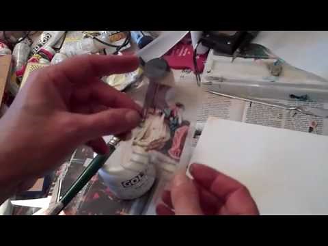 DQ's simple inkjet transfer method using 3M transparency paper, gloss gel medium, & wc paper