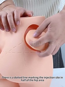 Buttock Injection Model Intramuscular Simulator Training Model with Removable Skin For Clinical Skills Practice Or Nurses Teaching Model Mastering Correct Injection Techniques Depth