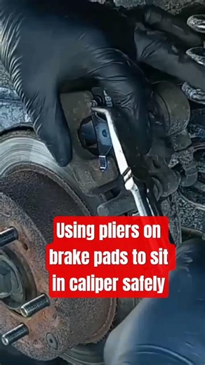 plier tricks!! that seat brake pads in seconds, also make the job easier