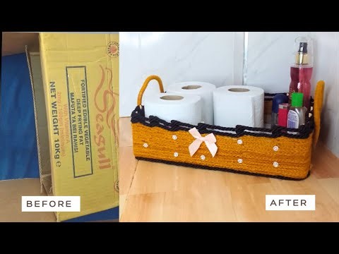 How to make a Beautiful storage Basket | Step by step Tutorial //Handmade storage Basket on a budget