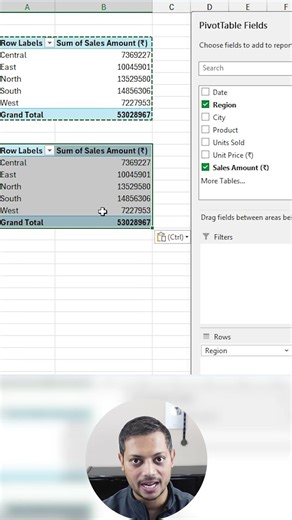 Excel Pivot Table Trick: Copy Once, Change Values Instantly 🔥
