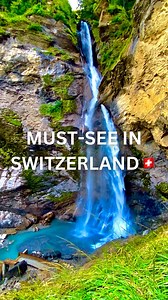 👇MUST-SEE IN SWITZERLAND🇨🇭 🌊Swiss Alps Waterfalls Beside Lakes, there are so many beautiful waterfalls in Switzerland. Make sure you see one of them while you’re visiting Switzerland 🌊Some required hiking to reach there & some is effortless to see it, for example just like this majestic waterfalls in Berner Oberland 💙Get exact GPS, accurate google maps location of the most beautiful waterfalls in Switzerland and it’s information hike needed or not to reach there, accessible by public trans