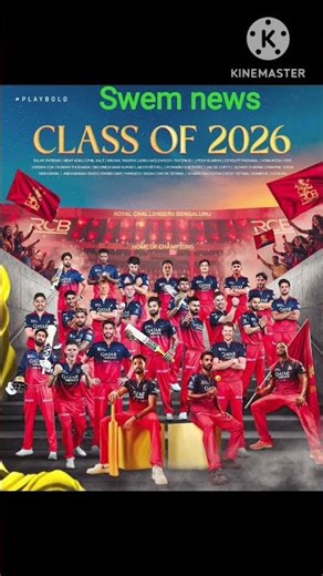 #ipl2026 #tranding #shorts #viratkohli #viralvideo #rcb #swem news #news #tentative #cricket