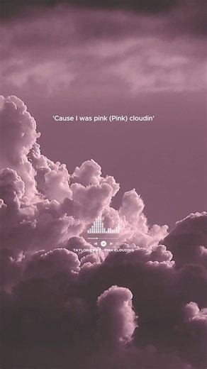 TAYLOR SWIFT - PINK CLOUDING 🎧 #lyricvideo #songlyrics #lyricsvideo #lyrics #newmusic