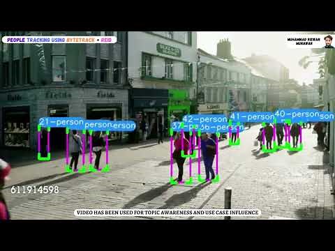 YOLOv8 People Tracking Using Byte Track and Reid | Computer Vision Projects | Vision AI