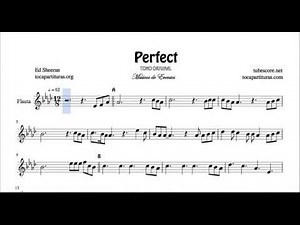 Perfect Partitura de Flauta Travesera y Dulce Tono Original