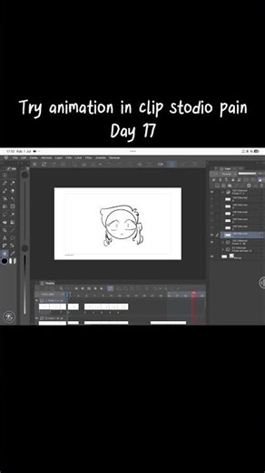 i try animation in clip studio paint| Day 17 #2danimation #drawing #animator #animation #art