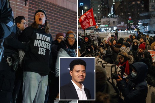 Exclusive | Ex-Mayor Bill de Blasio’s son Dante among more than 60 anti-ICE protesters busted at NYC Hilton