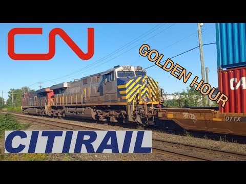 [P5 Horn!] CN 2839 leads train Q11791-22 at Hampton! 