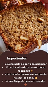 🍞 Panqué de Avena, Plátano y Nueces – Suave, Nutritivo y Sin Culpa 🍌🌰 📝 Ingredientes (1 panqué): 2 plátanos maduros 🍌 2 huevos 🥚 1 taza (100 g) de avena en hojuelas 🌾 ½ taza (125 ml) de leche o bebida vegetal 🥛 1 cucharadita de polvo para hornear ½ cucharadita de canela en polvo (opcional) ✨ 2 cucharadas de miel o edulcorante natural (opcional) 🍯 ½ taza (50 g) de nueces troceadas 🌰 👩‍🍳 Instrucciones: Precalienta el horno a 180 °C y engrasa un molde para panqué. Tritura los plátanos e