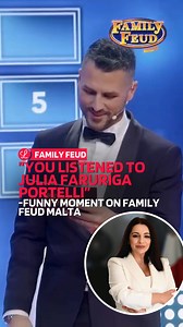 A funny moment unfolded on Family Feud Malta last weekend when host Ben Camille asked contestants to name the most popular survey responses to the question: “How do you pass the time during a power cut?” When Semira, from the Pulis family, responded that she reads a book, Ben couldn’t help but refer to Inclusion Minister Julia Farrugia Portelli’s infamous advice to power cut victims two summers ago. “You’ve been listening to Julia Farrugia Portelli, right?” he said. Luckily for Semira, reading a