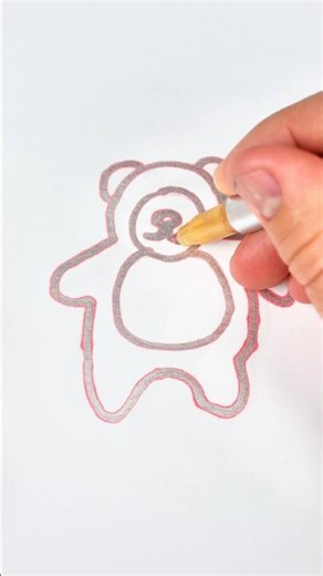 a Bear from the Number 8 Step by Step🐻#drawing #art #simpledrawing