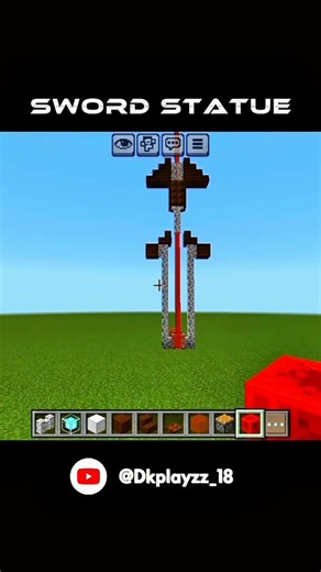 Minecraft sword statue 🗡️