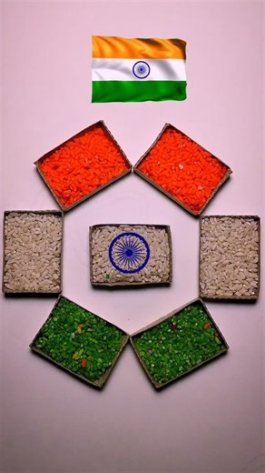 Unique Tiranga Art Idea 🇮🇳🎨 | Satisfying Drawing #shorts