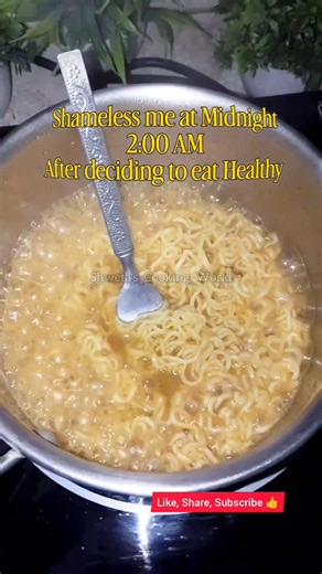 When Hunger Strikes at 2:00 AM/ Plain Maggi Recipe in 2-Minute #shorts #viral #trending #foodvlog