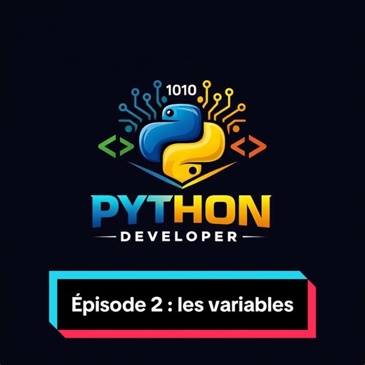 Leçon 2 - les variables #code #python #developper #foryoupage #program