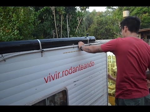 COMO HACER Y COLOCAR TANQUE DE AGUA CASERO EN EL TECHO DE LA CASA RODANTE.