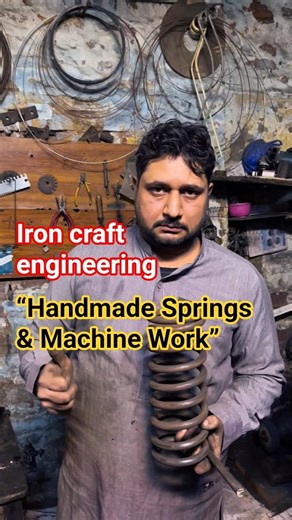 Heavy Duty Compression Spring Making on Drill Machine | 4 Inch Bore, 1.5 Feet Length